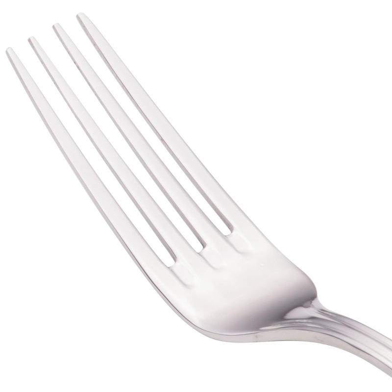 Walco 9605 Ultra 7 5/8″ 18/10 Stainless Steel Extra Heavy Weight Dinner Fork – 12/Pack