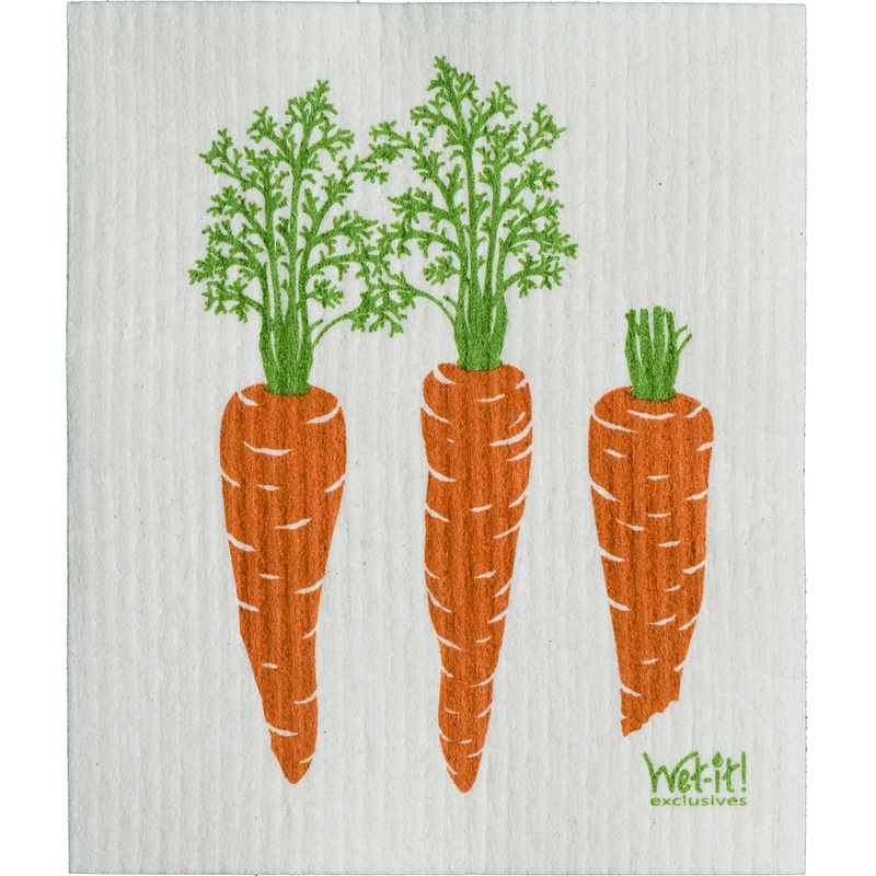 Wet-it! Swedish Dishcloth –  Carrots