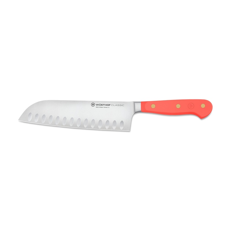 Wusthof Classic 7-Inch Santoku Knife, Coral Peach