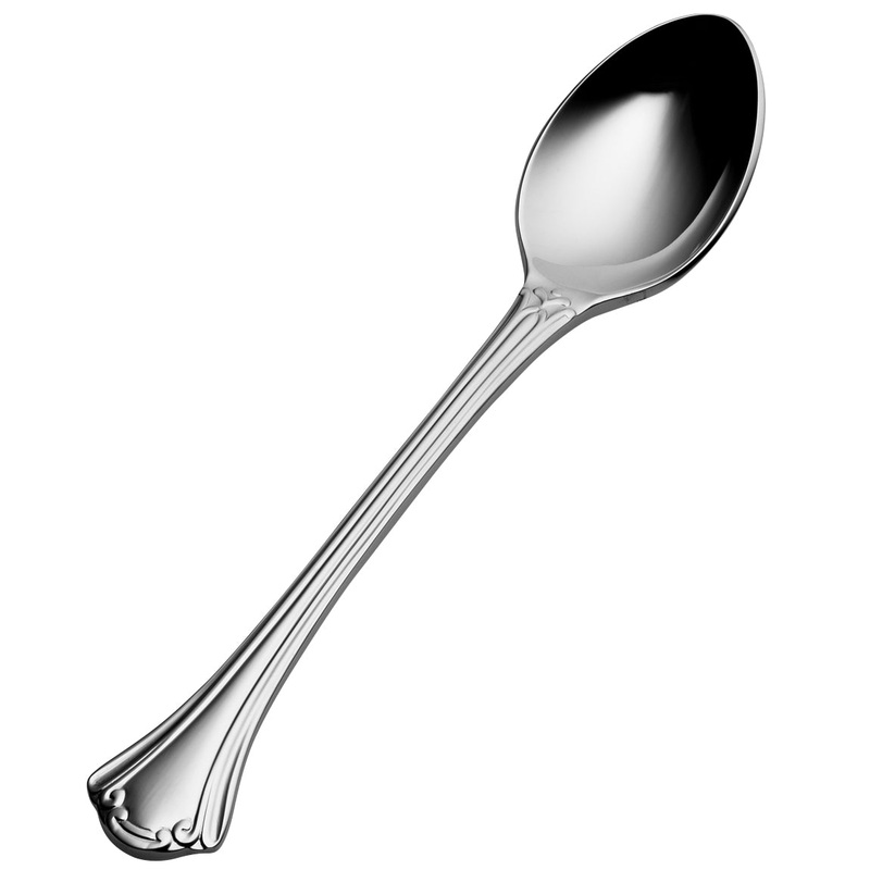 Bon Chef S2100 Breeze 6 1/4″ 18/10 Stainless Steel Extra Heavy Weight Teaspoon – 12/Pack
