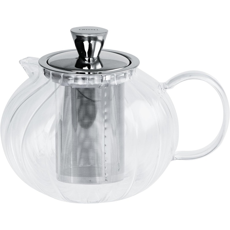Cristel Gyokuro – 27 oz. Glass Teapot w/Stainless Steel Lid and Infuser