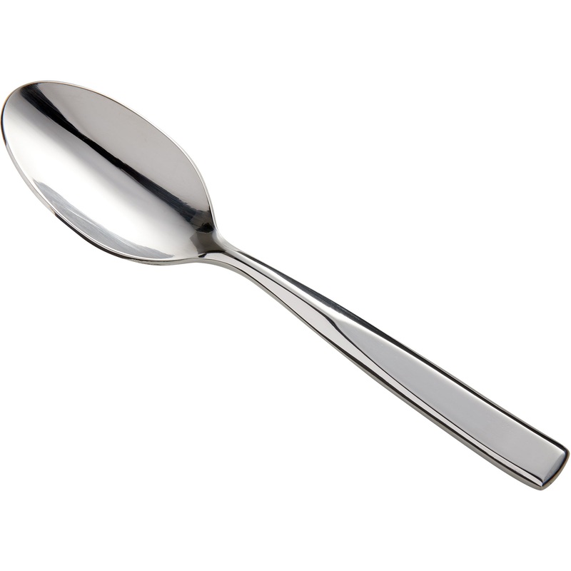 Oneida B443SFTF Tidal 5 5/8″ 18/0 Heavy Weight Stainless Steel European Teaspoon – 12/Pack