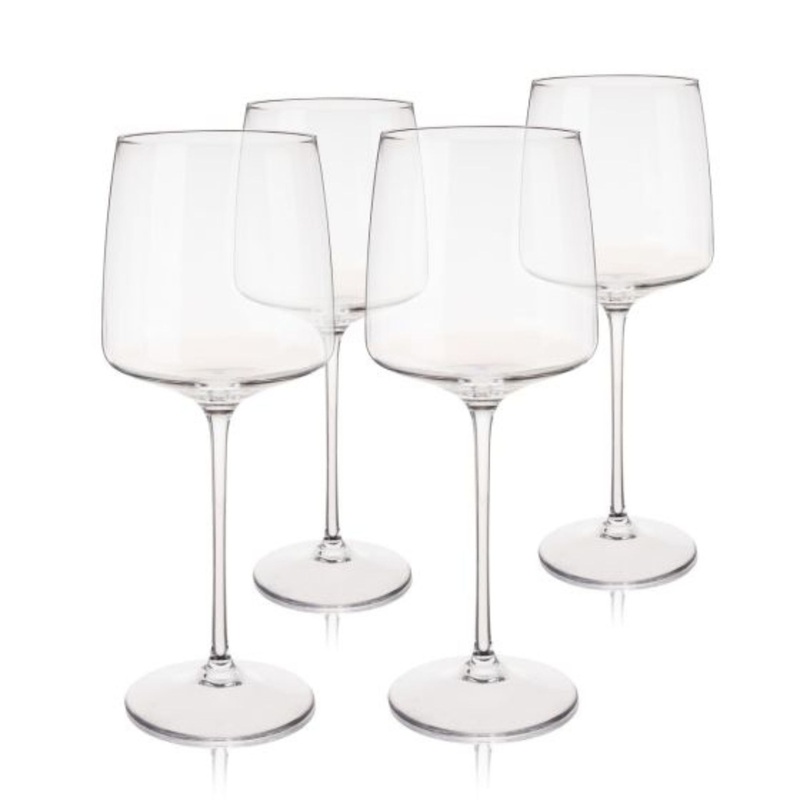 Reserve Julien Crystal Bordeaux Glasses – 4 Pc Set