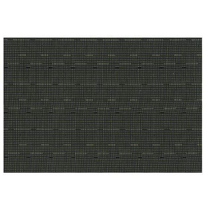 Ritz Textilene Placemat Grass Cloth Black 13”x19”
