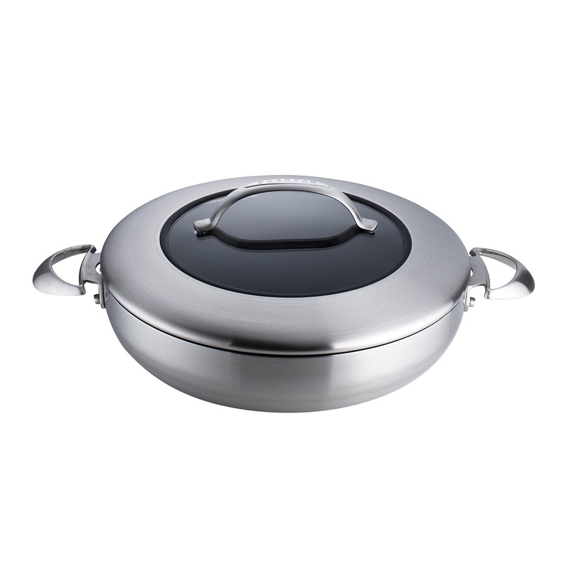 Scanpan CTX 12.75 Inch Nonstick Chef’s Pan, 5.25 Quart, Stainless Steel