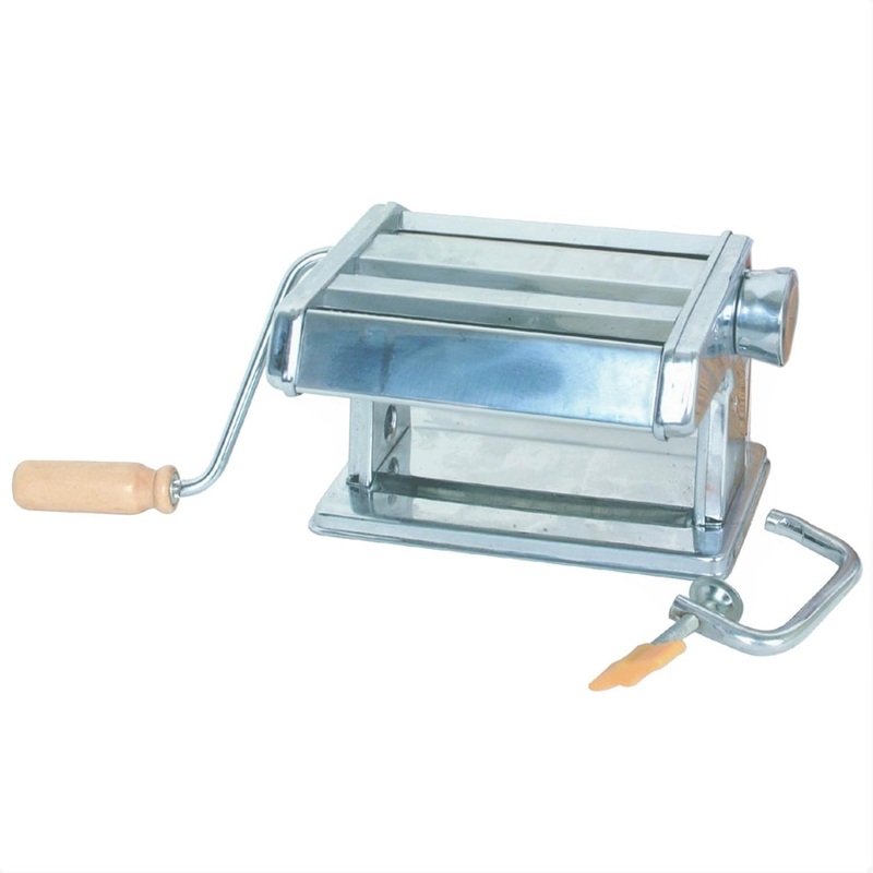 Stainless Steel Manual Noodle Machine with table Clamp 8″ x 8″ x 5-1/2″ – Adjustable Thickness Settings Manual Hand Press Pasta Maker Noodles Maker for Pasta Spaghetti Lasagna