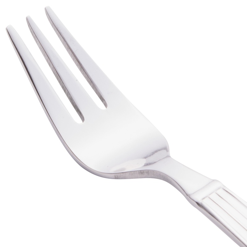 World Tableware 972 029 Gibraltar 5 7/8″ 18/0 Stainless Steel Heavy Weight Cocktail Fork – 12/Pack