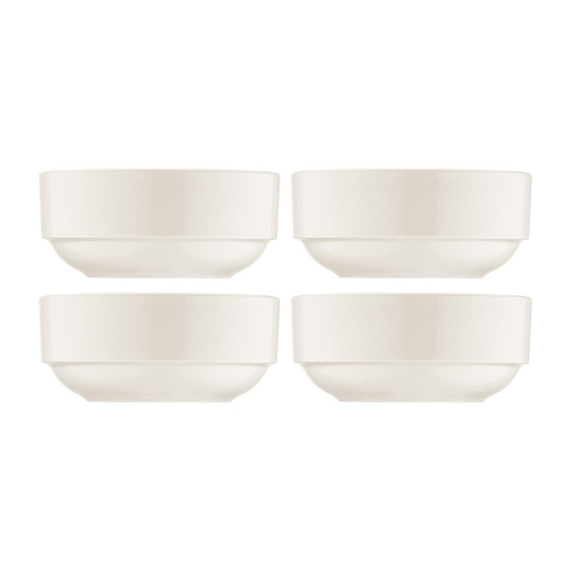 Banquet dia.2.25″ h:1″ 1 oz. Round Warm White Porcelain Ramekin (Set of 4)