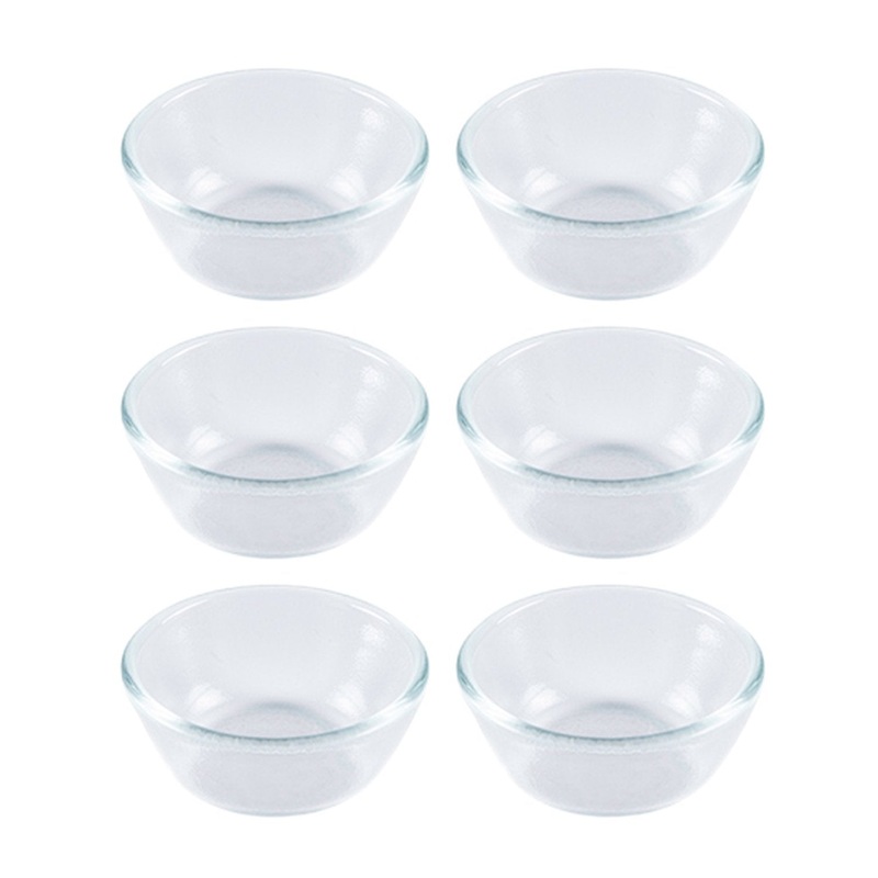 Glass Dinnerware dia.2″ h:1″ 1 oz. Round Clear Glass Ramekin (Set of 6)