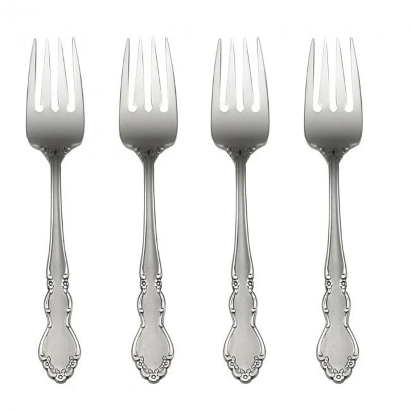 Oneida Satin Dover Set of 4 Salad Forks