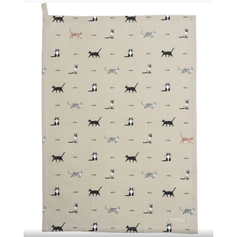 Sophie Allport Purrfect Tea Towel