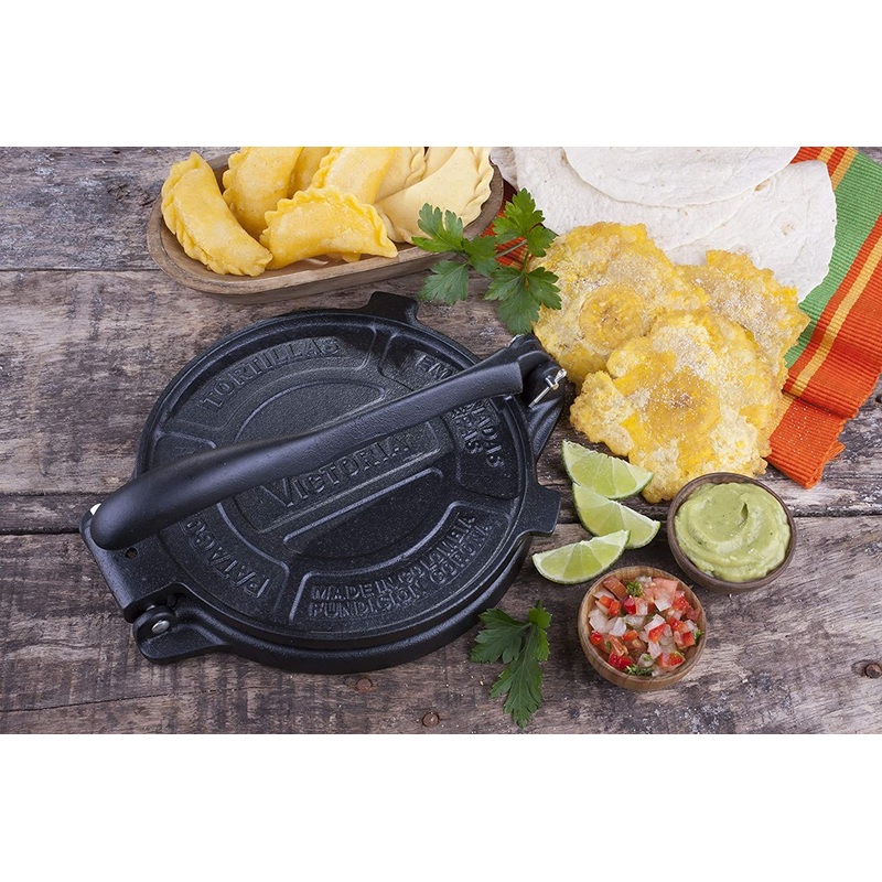 Cast Iron 8″ Tortilla Press by Victoria