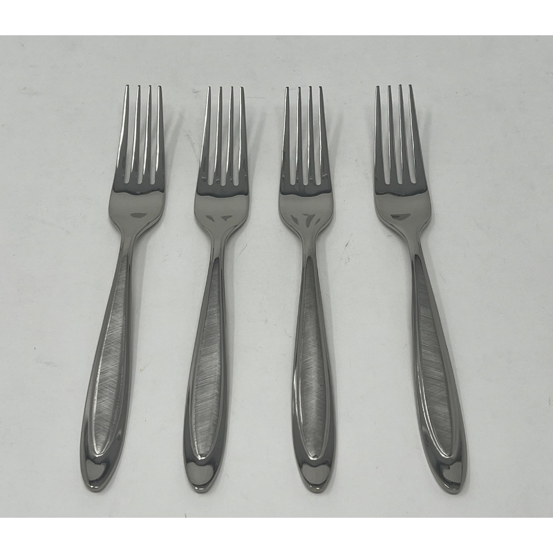 Oneida Aurora Set of 4 Dinner Forks 8″ Quality 18/10 Stainless