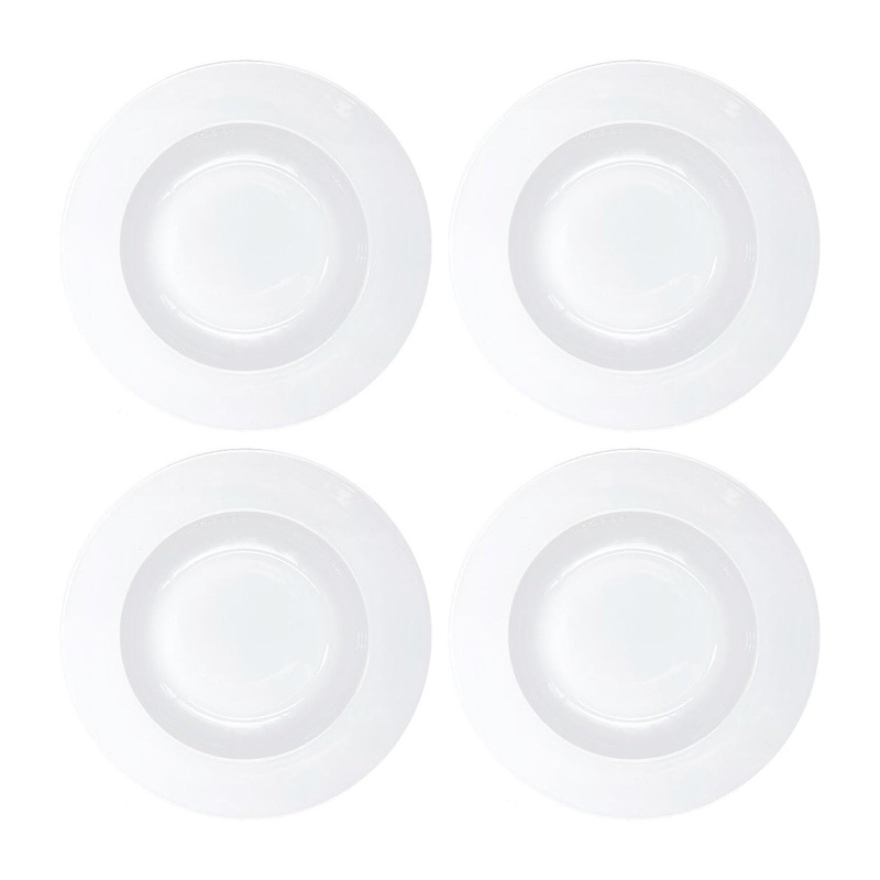 Porcelain Delta dia.9″ h:1.5″ 8 oz. Round White Porcelain Bowl (Set of 4)