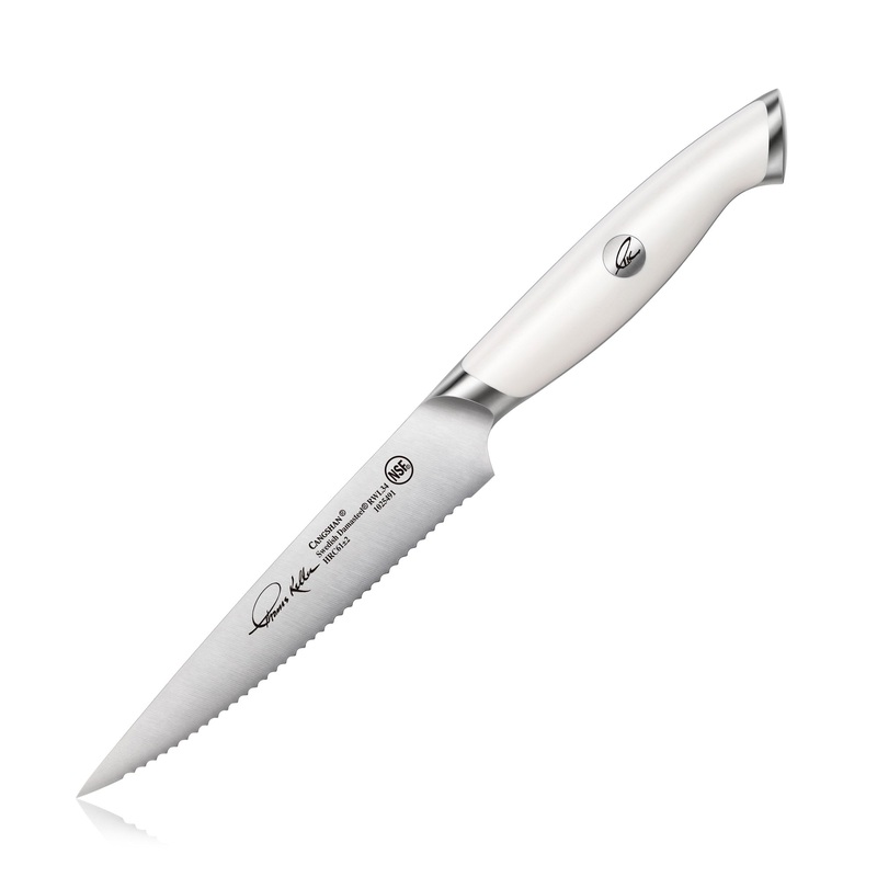 Thomas Keller Signature Collection 5″ Serrated Utility Knife, White