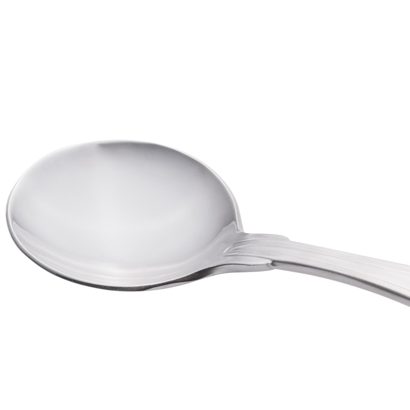 World Tableware 244 016 Kings 5 3/4″ 18/0 Stainless Steel Heavy Weight Bouillon Spoon – 12/Pack