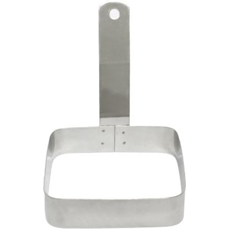 4x 4 Stainless Steel Square Egg Ring- Ring Mold Shaper Egg Cooking Rings Pancake Mold Frying Eggs and Omelet Egg English Muffins Pancake Cooking Griddle