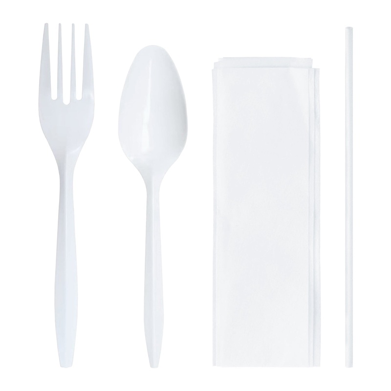 MW Cutlery Kit – Fork, Teaspoon, Milk Straw and Napkin