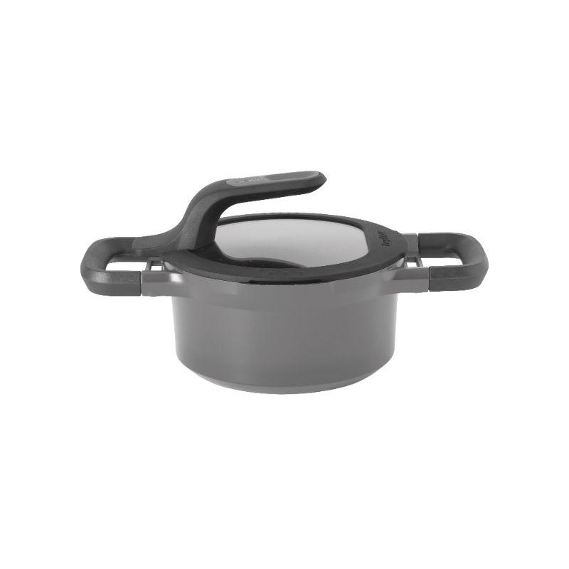 BergHOFF GEM 6.25″ Non-stick Covered Stockpot 1.6Qt., Grey