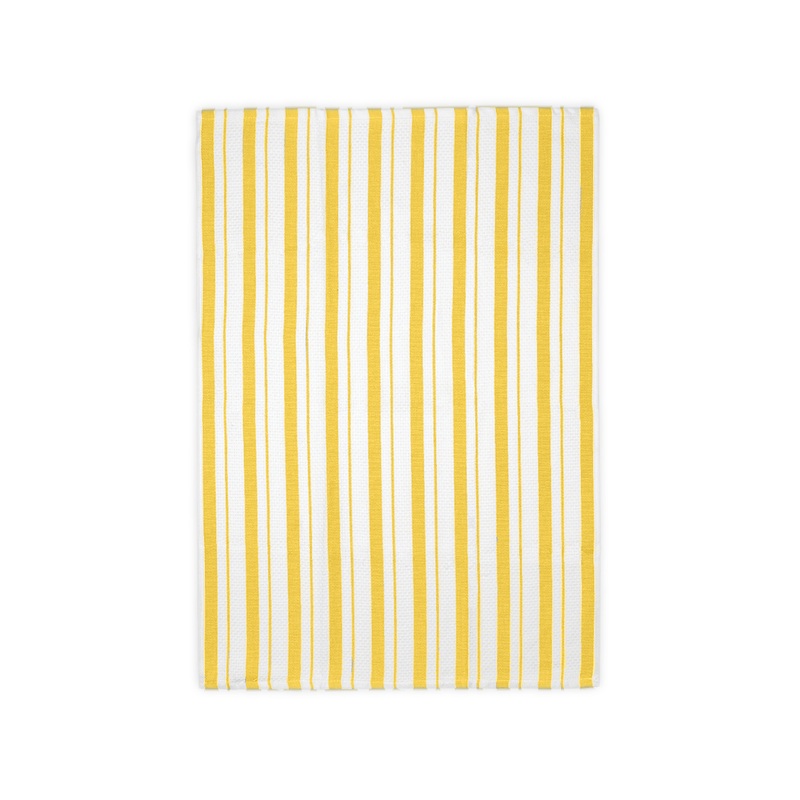 MU Kitchen Yellow Basket Weave Towel