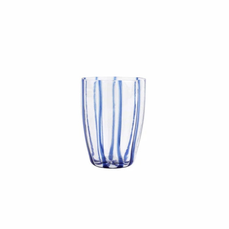 Vietri Nuovo Stripe Blue Tall Tumbler