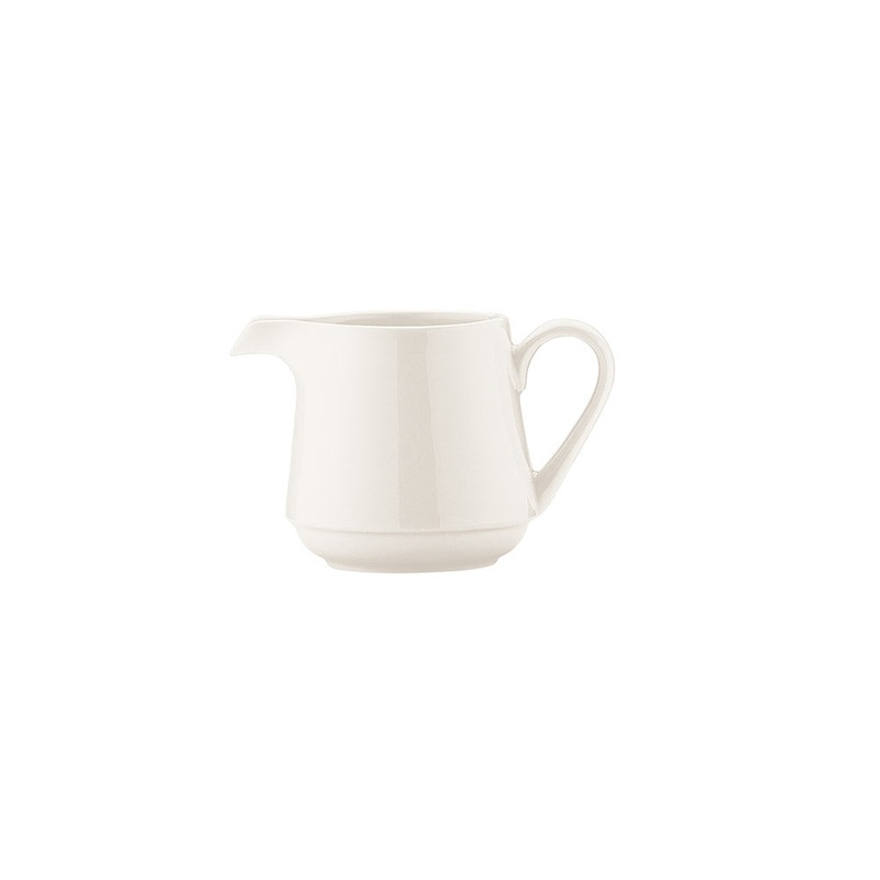 Banquet dia.1.75″ h:2″ 3 oz. Round Warm White Porcelain Creamer