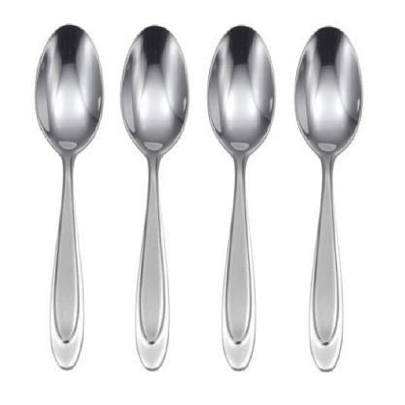 Oneida Aurora Set of 4 Teaspoons 6 1/2″ Quality 18/10 Stainless