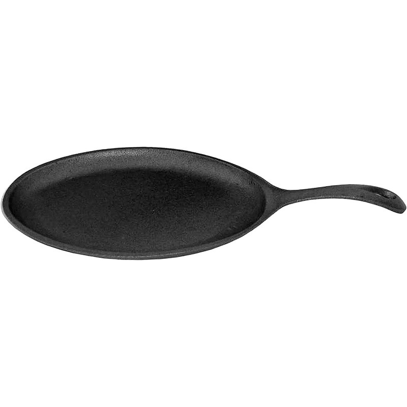 7″ x 9-1/4″ x 1-1/2″ Cast Iron Skillet with Handle – Stackable Grill Skillet Sizzle Platter Fajita Pan Perfect for Meats Steak Fish Vegetables Home Kitchen Restaurant