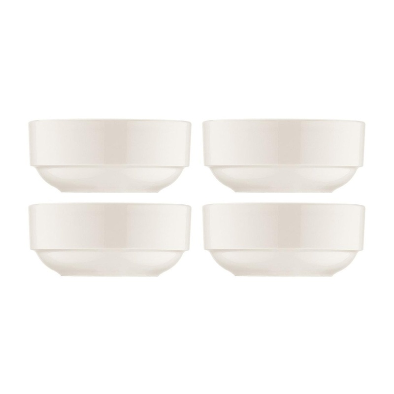 Banquet dia.3″ h:1.5″ 4 oz. Round Warm White Porcelain Ramekin (Set of 4)