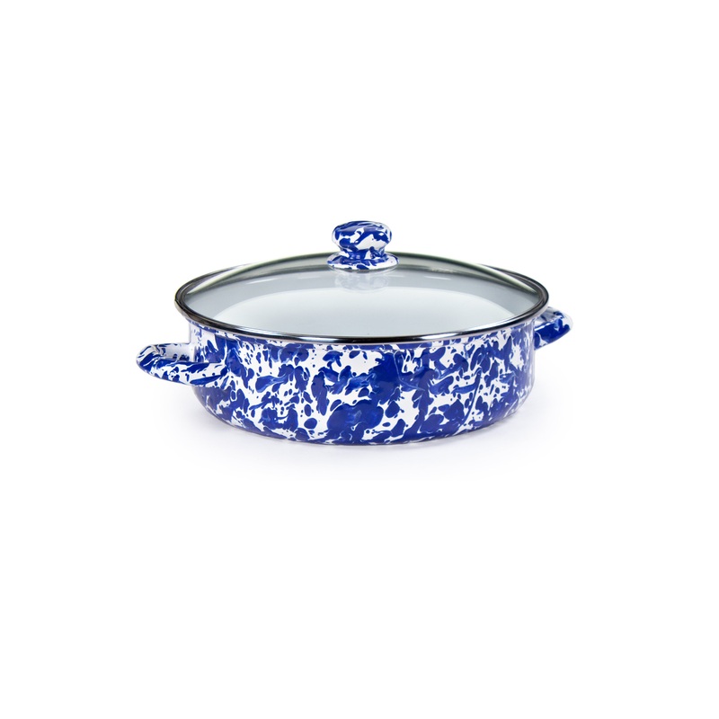 Cobalt Swirl Small Saute Pan