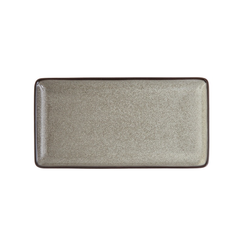D&V Ston Porcelain Dinnerware Rectangle Tray, 9″ x 4.75″, Set of 6
