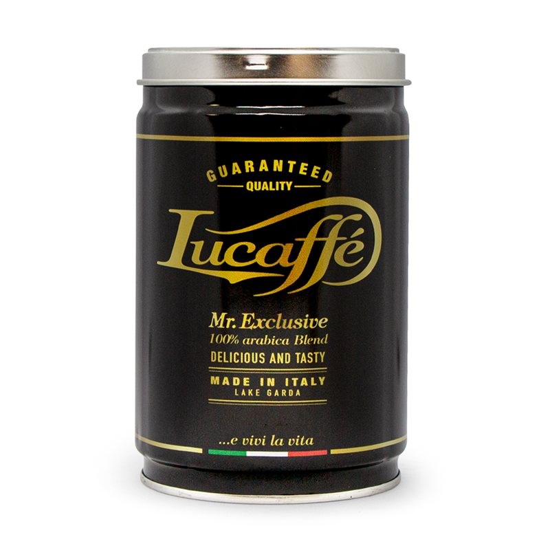 Lucaffe Mr Exclusive 100% Arabica Beans 250g Tin – V9063