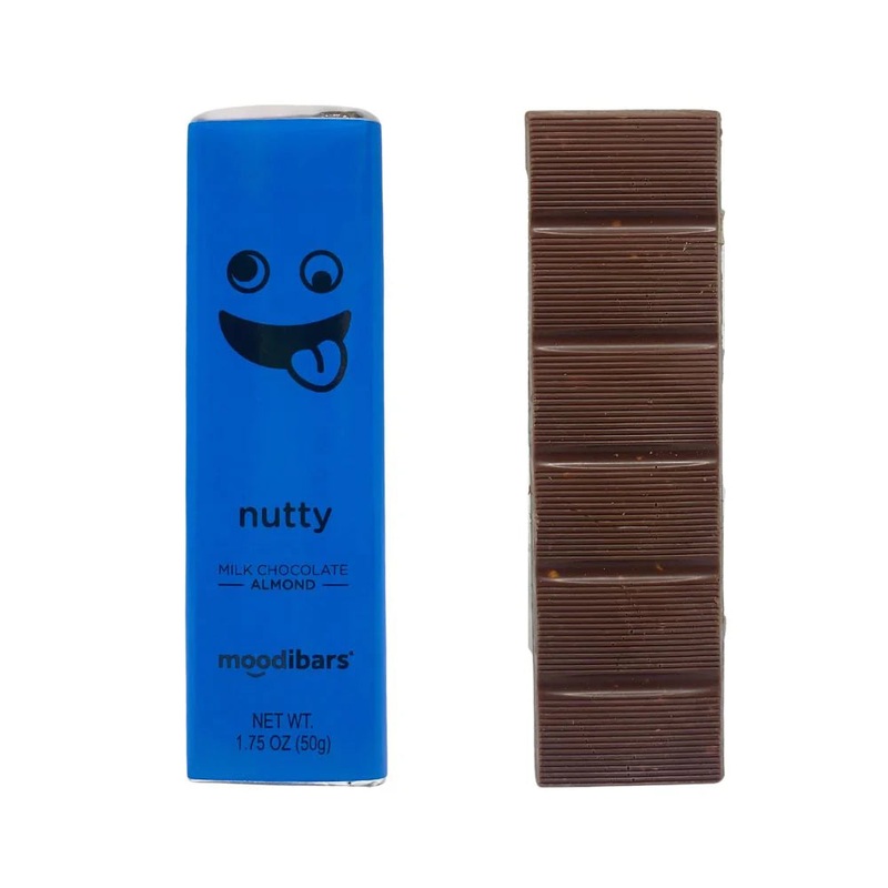 Nutty Moodibar – Milk Chocolate Almond 1.75 oz