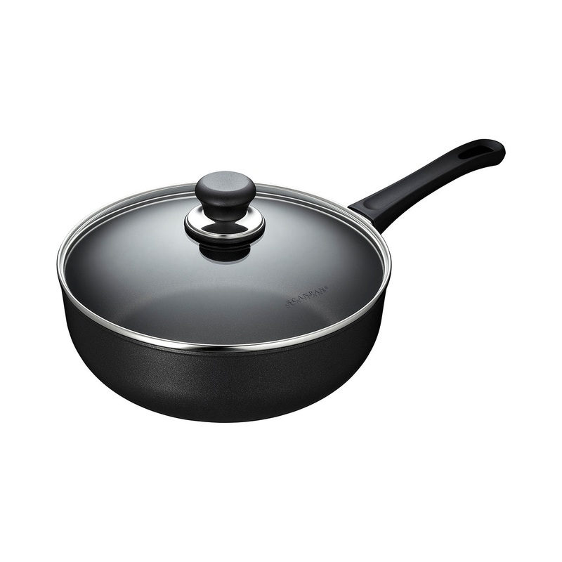 Scanpan Classic 4 Quart Deep Saute Pan With Lid, 10.25″