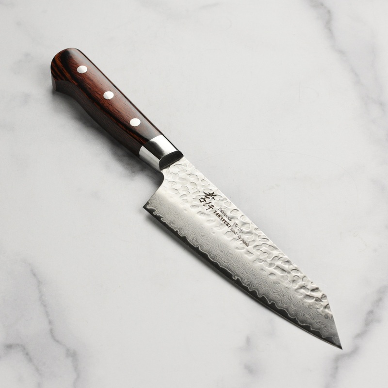 Takayuki Hammered Damascus 6.3″ Bunka
