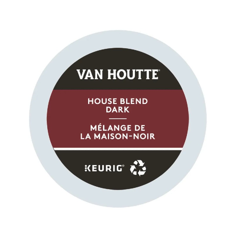 Van Houtte House Blend Dark K-Cup Recyclable Pods (Case of 96)