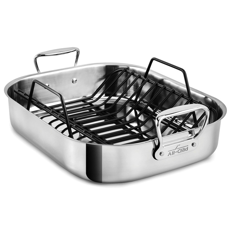 All-Clad 16″ x 13″ Roasting Pan with Rack