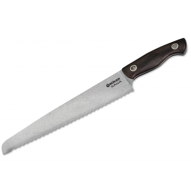 Boker Saga 9.3″ Bread Knife – Grenadill Wood