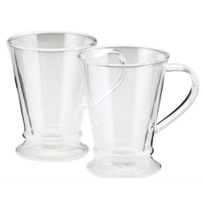 Bonjour Insulated Double-Wall Glass Coffee Mug