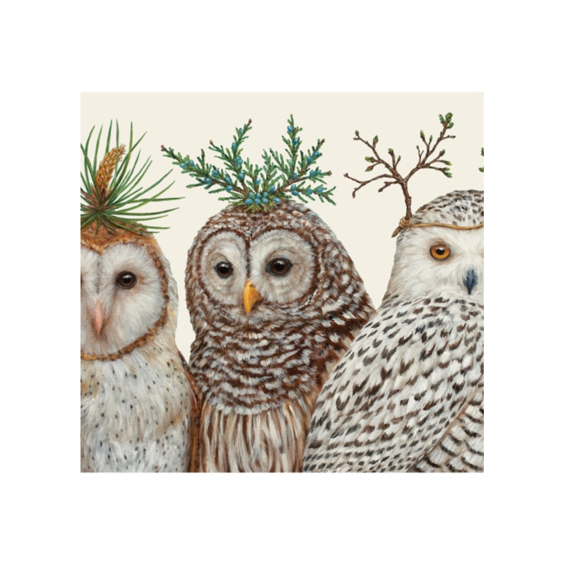Hester & Cook Winter Owls Placemat