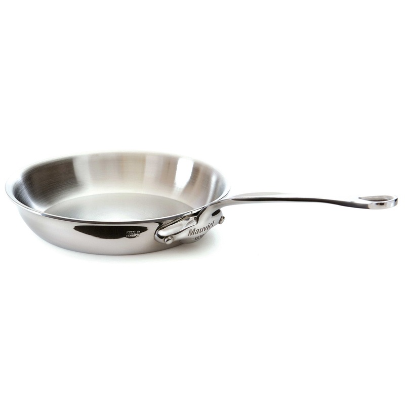 Mauviel M’Cook 10.2 Inch Stainless Steel Round Frying Pan