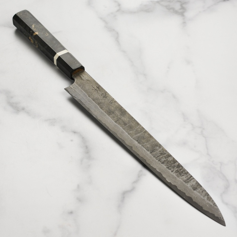 Nigara Ginsan Kurozome Damascus 11.8″ Sujihiki