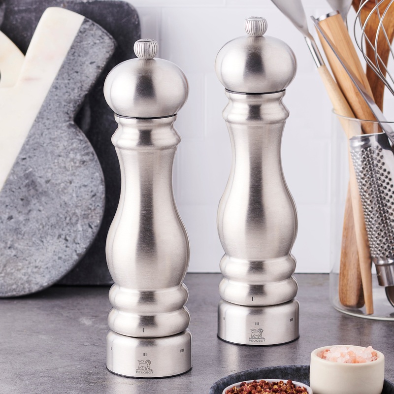 Peugeot Paris Stainless Steel 8.75″ u’Select Salt & Pepper Mill Set