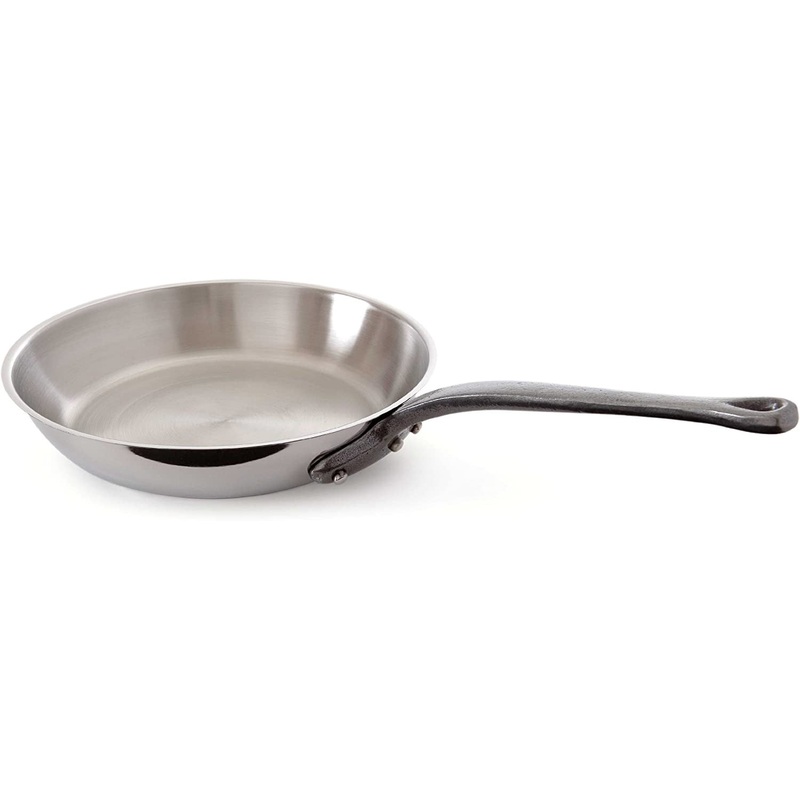 Mauviel M’Cook Ci Stainless Steel Frypan, 9.4 Inch
