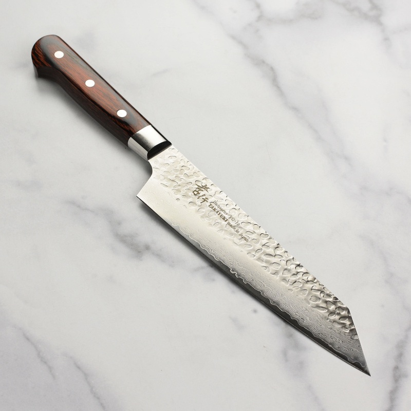 Takayuki Hammered Damascus 7.5″ Bunka