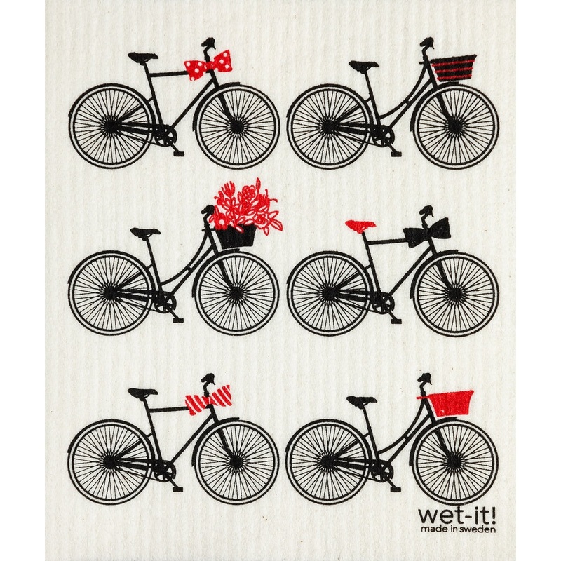 Wet-it! Swedish Dishcloth – Bikes
