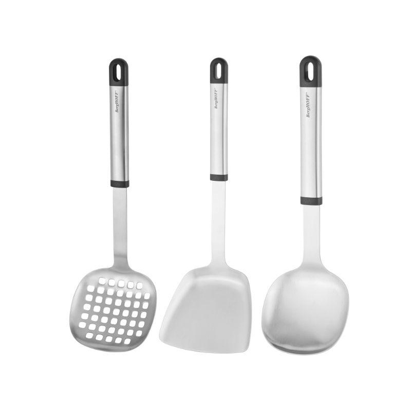 BergHOFF Essentials 3Pc Asian Prep Set, Stainless Steel, Hollow Handle