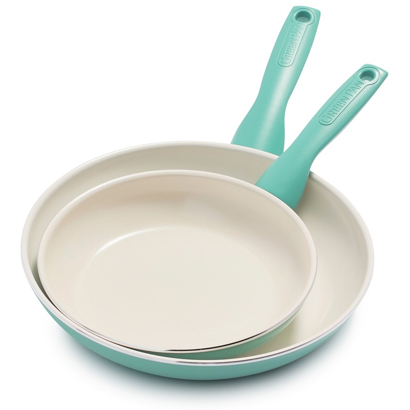 Rio Ceramic Nonstick 8″ and 10″ Frypan Set | Turquoise