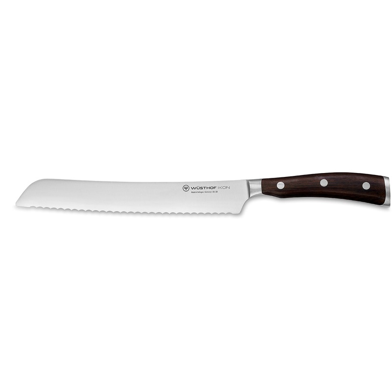 Wusthof Ikon Blackwood 8 Inch Bread Knife