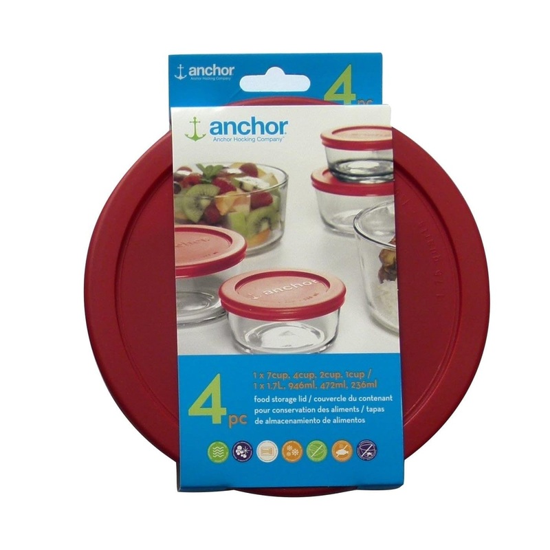 Anchor Hocking Replacement Lids – 4 Sizes